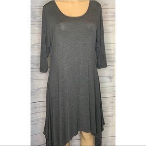 B Famous T-Shirt Asymmetrical Hem Dress Sz 2X